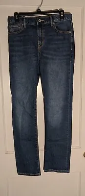 Girls  Old Navy  Dark Blue Skinny Built-in Tough Flex Adj. Jeans In Size 18 • $10