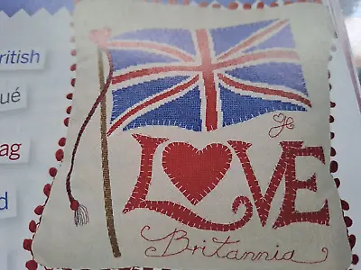 Cross Stitch Chart  Inspired By Britannia Union Jack Love Sampler Chart • £0.99