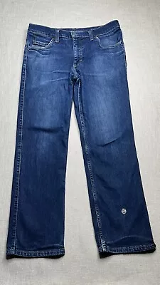 Mustang Mens Jeans Size 36x30 Blue Tramper Straight Leg Mid Rise Denim 5 Pockets • $9.50