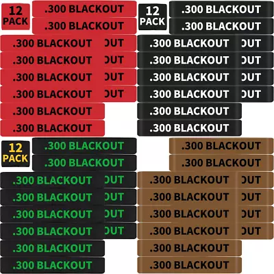 12 Pack 300 Blackout Magazine Marking Bands 300 BLK Magazine Caliber Identificat • $13.99