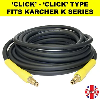£19.99 • Buy 6m Karcher K Series Pressure Washer Replacement HOSE Click Click  K2 K3 K4 K5 K7