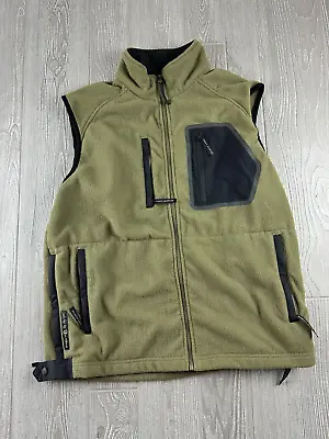 Browning Black Label Green Full Zip Fleece Vest L Mens Tactical Vest • $22.49