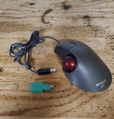 Microsoft Trackball Optical 1.0 Trackball Mouse X05-87475 USB Wired - EXC Cond • $42