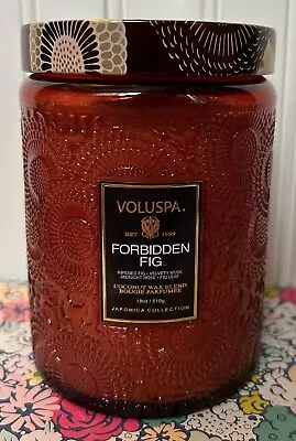 Large Voluspa Forbidden Fig Candle 18 Oz • $29.99