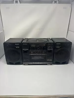 Vtg Sony CFD-510 CD Radio Cassette Mega Bass Portable Boombox • $90