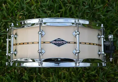 California Era 2011 Signed Johnny Craviotto Solid Maple 14  Snare Drum Lot Rj810 • $2249.95