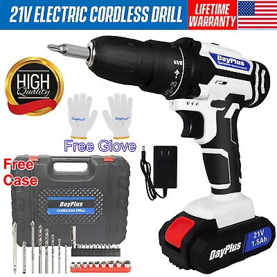 21V Cordless Drill 3/8”Electric Screwdriver Mini Wireless Power Driver W/Battery • $40.56