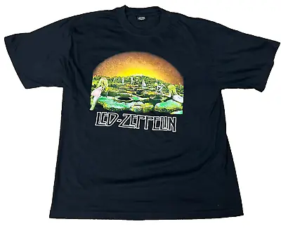 Led Zeppelin Houses Of The Holy T-Shirt Men's XL Short Sleeve Black USED Vintage • $34.99