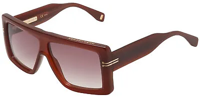 Marc Jacobs Women's Brown Oversize Flat Top Square Sunglasses MJ1061S 009Q HA • $39.99