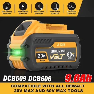 18V 54V 9.0Ah Li-ion Power Tool Slide Battery Replace For Dewalt DCB547 DCB546 • £62.99