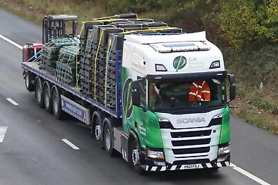 WS TRANSPORTATION SCANIA 6X665 PN21FGJ - CLD FENCING 6x4 TRUCK/LORRY PHOTO • £0.99