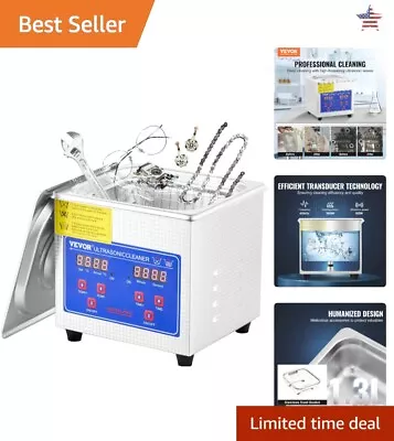 Professional Ultrasonic Cleaner - 1.3L Capacity - Digital Timer - Excellent C... • $103.99