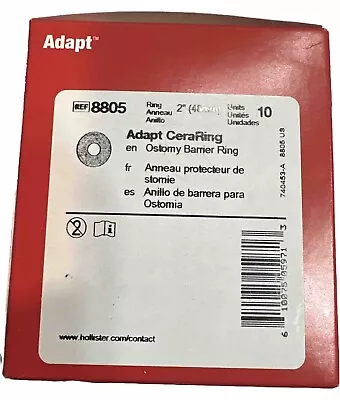 Hollister 8805 Adapt CeraRing Ostomy Barrier Ring 2inch - Box/10 Exp 2028 • $22