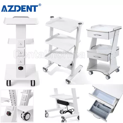 Dental Lab Mobile Cart Built-in Socket Medical Trolley Auto-Water Bottle Supply • $147.19