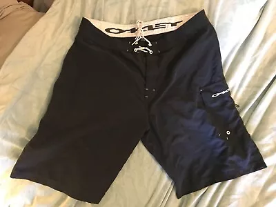 Oakley BOARDSHORTS Long Shorts Great Design Men’s Size 38 Nice Navy Blue Nice • $30