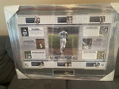 Mariano Rivera AUTO STEINER Photo TIMELINE Framed W/ 12 Highlights-38.5 X 28.5 • $499.42