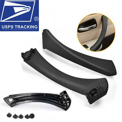 $18.04 • Buy For BMW E90 328i Right Side Black Inner+Outer Door Panel Handle Pull Trim Cover