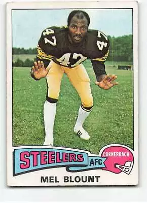 1975 Topps #12 Mel Blount VG/EX Very Good/Excellent RC Rookie Steelers ID:121485 • $11