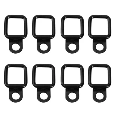 $10.25 • Buy 8Pcs Black Heavy Duty Fixing Point Anchor Eye Tie Down Lashing Loop D-Ring Hook