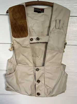 Vintage Hunting Shooting Vest Glastonbury Lodge #2202 Gun Club Patch Mens 32 • $4.99