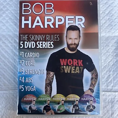 £12.99 • Buy Bob Harper The Skinny Rules (5 DVD Series) Cardio Core Strength Abs Yoga