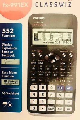 Casio FX-991EX Classwiz Scientific Calculator - Black • £20.50