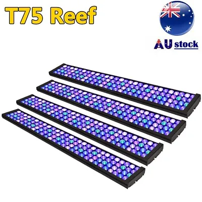 $1029 • Buy 4x T75 PopBloom Led Aquarium Marine Light Full Spectrum 360cm Reef Coral Tank