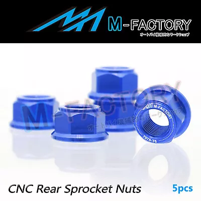 Blue CNC Rear Sprocket Nuts For MV Agusta Dragster 800 RC 17-20 19 18 • $38.58