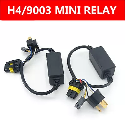 $7.49 • Buy Aliens Mini Relay Harness For Hi/Lo Bi-Xenon HID Kit H4/9003 Headlight Wiring