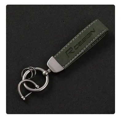 For Volvo R Design Car Key Chain Auto Keyring Suede Accessories Gift Green • $24.99