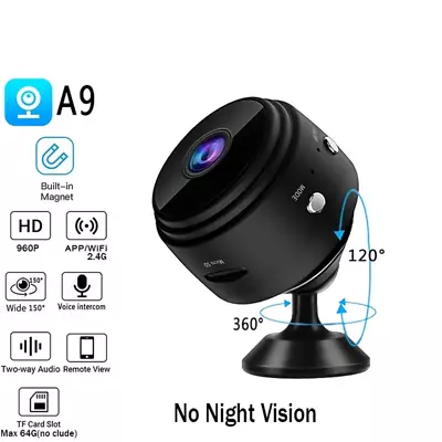 Mini HD IP Camera 2.4G Wifi APP Remote Monitoring Smart Home HD Voice Recorder • £10.45