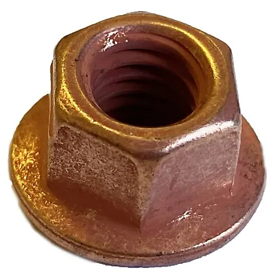 £7.98 • Buy 4x Copper Nuts For Ford Fiesta Focus M8 Exhaust Manifold Self Locking Nuts Hex