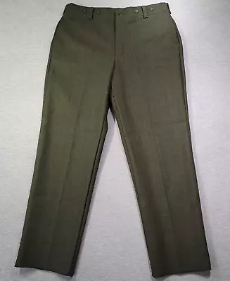 Vintage Woolrich Pants Mens 40x36 Unhemmed Heavy Wool Green Hunting Work Plaid • $69.99