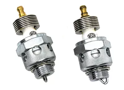 Beck 18mm Air Cooled #3 SPARK PLUGS 1926 - 1955 Harley VL Knuckle UL 45 Servi • $88