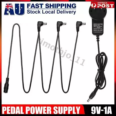 Power Adapter Supply With 8 Way Pedal Cables For Guitar Pedal 9V 1A Power Supply • $16.14