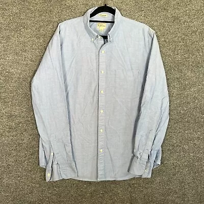 J.Crew Shirt Mens Large Blue Button Down Slim Fit Untucked Chambray Casual • $14.99