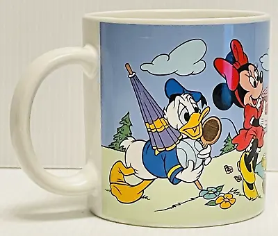 Disney Donald Duck Minnie Mouse Daisy Duck Guffy & Pluto VTG Friend Mug Japan • $9.95