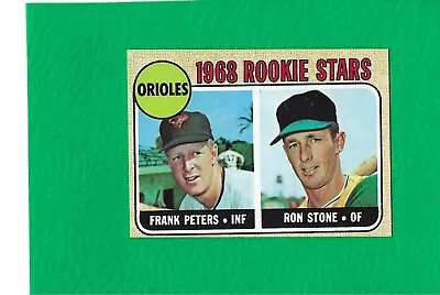 1968 Topps #409 Orioles Rookie Peters / Stone MINT High Grade Beauty!   • $18.98