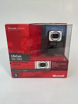 New ~ ~ Microsoft LifeCam HD-5001 HD Webcam 720p Video Camera. • $21.49