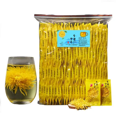 $19.98 • Buy Golden Chrysanthemum Tea Flower Blossom Cooling Healing Floral Tea 100 Blooms