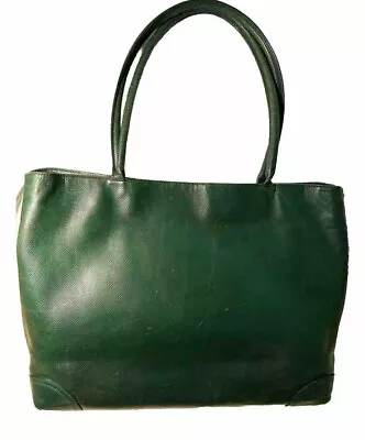 Bottega Veneta Vintage Large Green Tote. Purchased In Milano 1997 Rare Green! • $500