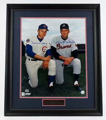 Phil Niekro & Joe Niekro Signed 23x27 Custom Framed Photo (Mounted Memories COA) • $189.95