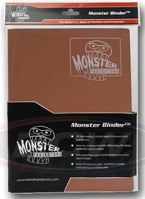 Monster Binder - Matte Brown 9 Pocket Album • $32.16