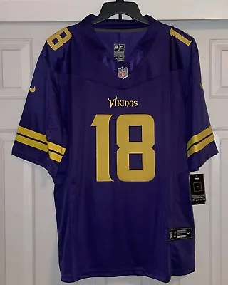 NWT 2023 Minnesota Vikings Justin Jefferson Nike Jersey Men’s XL • $65.99