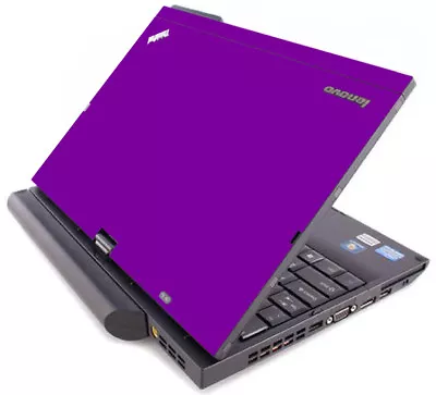 PURPLE Vinyl Lid Skin Cover Decal Fits IBM Lenovo ThinkPad X220T X230T Laptop • $9.99