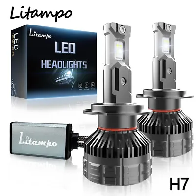 H7 LED Headlight Bulb Kit High Low Beam 120W 250000LM Super Bright 6500K White • $29.99
