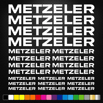 FITS 21x METZELER Stickers Sheet Motorcycle Sponsors Auto Tuning Quality • £8.49