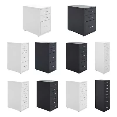 Chest 4/5/6/8 Drawer Filing Cabinet Garage Office Metal Steel Storage Draw Unit • £52.95