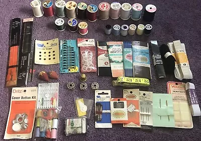 Large Lot Of Mixed Vintage Sewing Supplies • $21