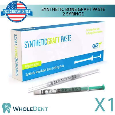 $50 • Buy Synthetic 2 Syringes Bone β-Tricalcium Phosphate Material Sterile Dental Implant